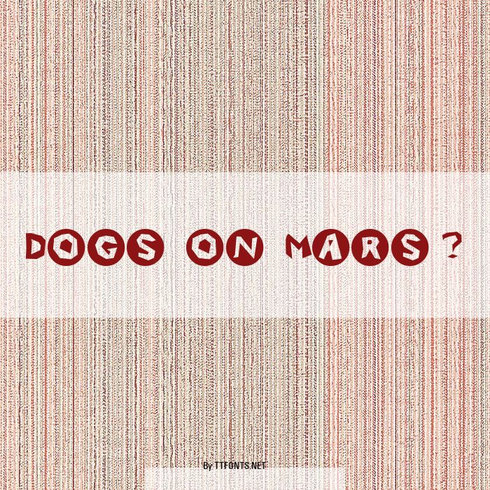 Dogs on Mars? example